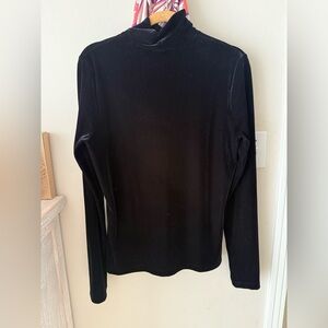 AGOLDE Mock Neck long sleeve black top Size Large